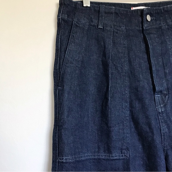 Sundry Military Pocket Pants in Dark Wash Women Size 30 Button Fly Relaxed Fit - Picture 5 of 15